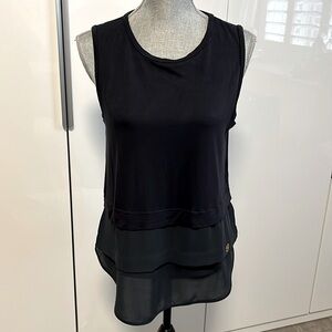 HOST PICK 💙 MICHAEL KORS NWOT Navy Sleeveless Layered Blouse Tank Top, Size M
